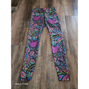 Women's Nike Black Multi-color Dri-FIT Leggings S